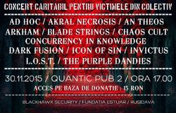 Concert caritabil pentru victimele din Colectiv in Qunatic Pub 2 pe 30 Noiembrie