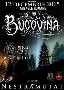 Bucovina lanseaza noul album pe 12 Decembrie la Arenele Romane in Bucuresti