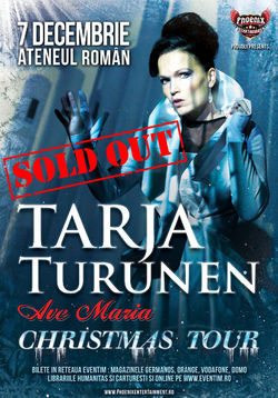 Tarja Turunen vine la Ateneul Roman pentru un concert special de Craciun