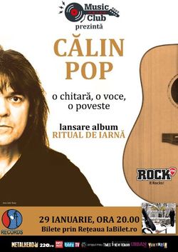 Calin Pop lanseaza albumul Ritual de Iarna, la Music Club