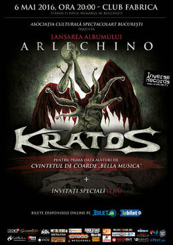 Kratos lanseaza pe 6 mai noul album: Arlechino