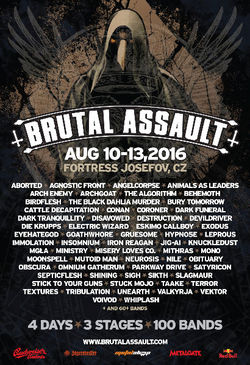 Editia a XXI-a a festivalului BRUTAL ASSAULT a atras peste 100 de trupe