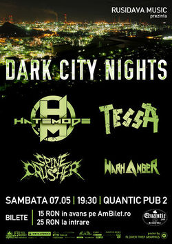 'Dark City Nights' va avea loc pe 7 Mai in Quantic Pub 2