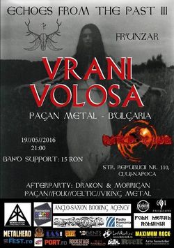 Vrani Volosa in concert la Cluj Napoca pe 19 Mai