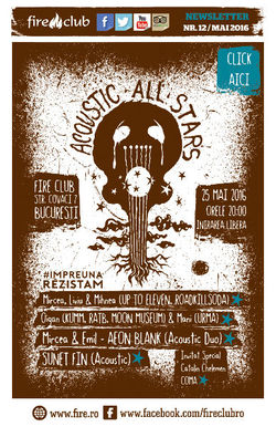 Acoustic All Stars - Concert caritabil pe 25 Mai in Club Fire
