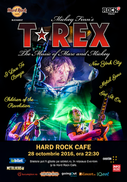 ANULAT - T-Rex, inventatorii glam-rockului, concerteaza la Hard Rock Cafe