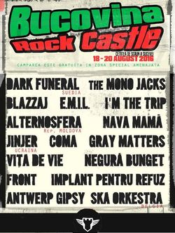 Festivalul Bucovina Rock Castle va avea loc in perioada 18-20 August