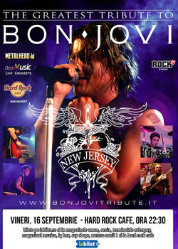 Best Bon Jovi Tribute cu 'New Jersey' pe 16 septembrie la Hard Rock Cafe