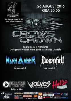 Crows Crown, castigatorii Wacken Metal Battle din Honduras, concerteaza in premiera la Bucuresti