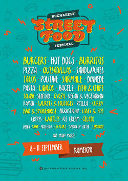 Bucharest Street Food Festival va avea loc in perioada 8-11 Septembrie