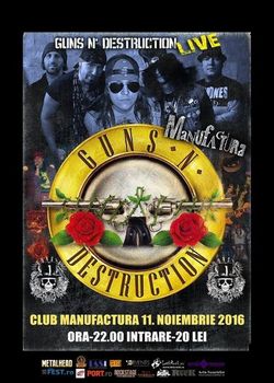 Tribute Guns N' Roses cu maghiarii de la Guns N' Destruction la Timisoara