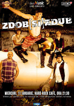 Zdob si Zdub concerteaza pe 11 ianuarie la Hard Rock Cafe