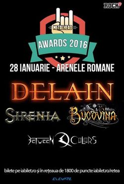 Concert Bucovina, Sirenia si Delain pe 28 ianuarie la Arenele Romane (cort incalzit)