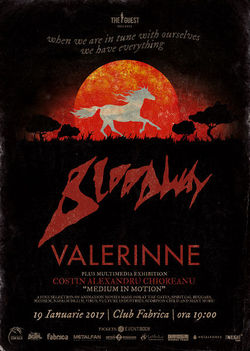 Concert  Bloodway si Valerinne pe 19 ianuarie in Club Fabrica