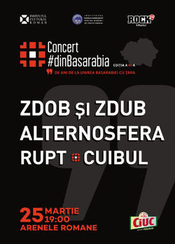 Concert Alternosfera, Zdob si Zdub, Cuibul si Rupt pe 25 martie
