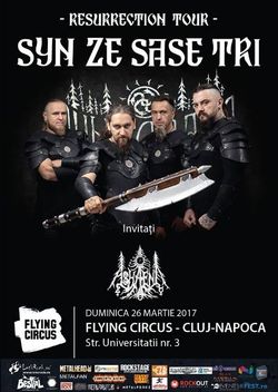Concert Syn Ze Sase Tri pe 26 martie la Cluj-Napoca