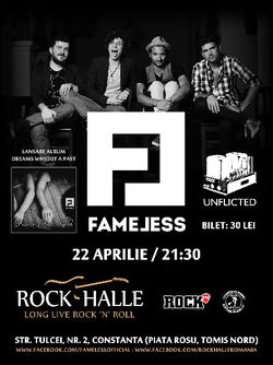 Concert Fameless si Unflicted Live la Rock Halle Constanta