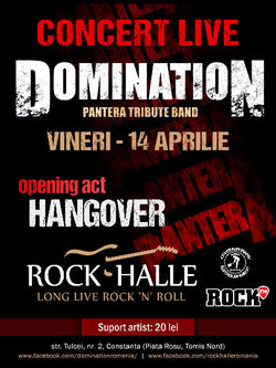 Concert Domination (Tribut Pantera) Live la Rock Halle Constanta