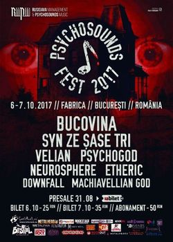 Psychosounds Fest 2017 va avea loc in perioada 6-7 octombrie in Fabrica