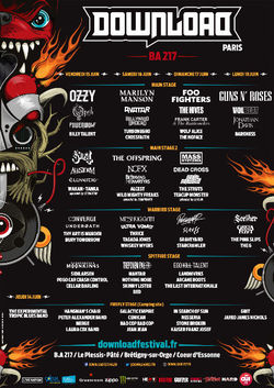 77 de formatii confirmate la Download Festival Paris