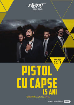 Concert Acustic Pistol cu Capse in Expirat din Bucuresti pe 20 noiembrie