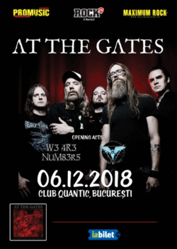 Concert At The Gates pe 6 Decembrie in Quantic
