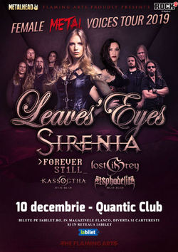 The Female Metal Voices Tour 2019 la Bucuresti pe 10 Decembrie