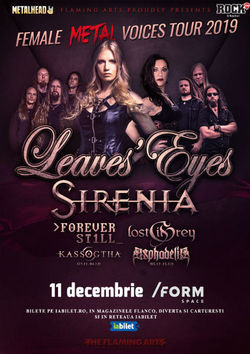 The Female Metal Voices Tour 2019 la Cluj-Napoca pe 11 Decembrie