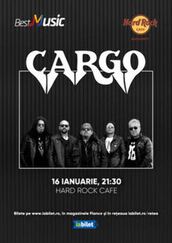 Concert Cargo pe 16 ianuarie 2020 in Hard Rock Cafe
