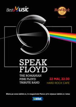 Concert Tribut Pink Floyd cu Speak Floyd pe 22 mai la Hard Rock Cafe