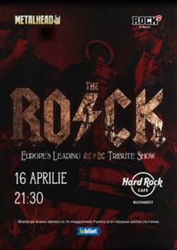 Concert Tribut AC/DC cu The Rock pe 16 aprilie