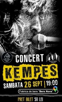 Concert Kempes pe 26 septembrie