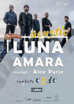 Concert Luna Amara acustic pe 3 octombrie