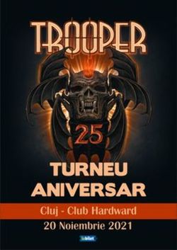 Cluj-Napoca: Concert aniversar Trooper pe 20 noiembrie