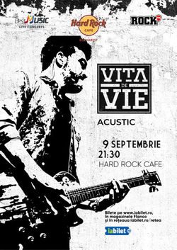 Concert Acustic Vita de Vie pe 9septembrie