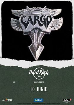 Concert Cargo pe 10 iunie la Hard Rock Cafe