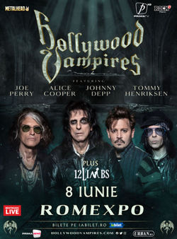 Hollywood Vampires in concert la Romexpo pe 8 Iunie