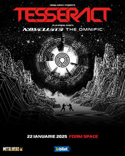 Concert Tesseract si Novelists pe 22 Ianuarie in /FORM Space