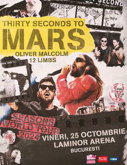 Thirty Seconds to Mars pe 25 Octombrie in Bucuresti