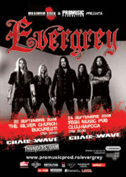 Concert Evergrey si Chaoswave la Bucuresti