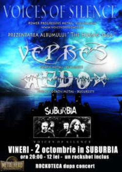 Voices Of Silence, Vepres si Redox canta in Suburbia pe 2 octombrie