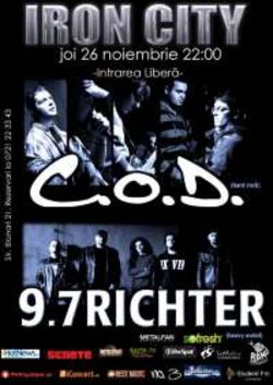 C.O.D. si 9.7 Richter concerteaza in Iron City