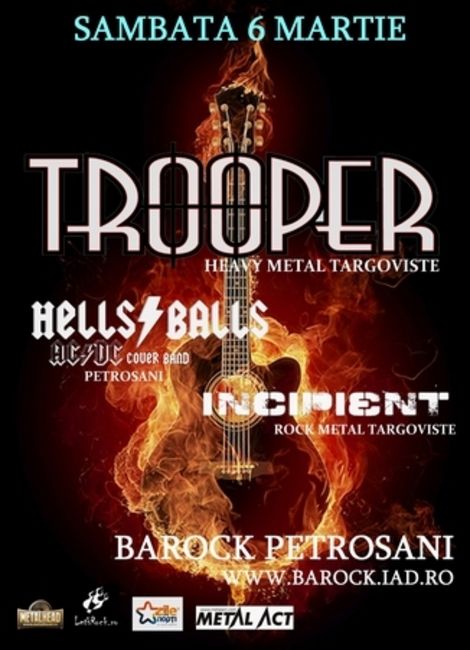 Poze Poze Incipient - Concert Trooper,Hells Balls si Incipient