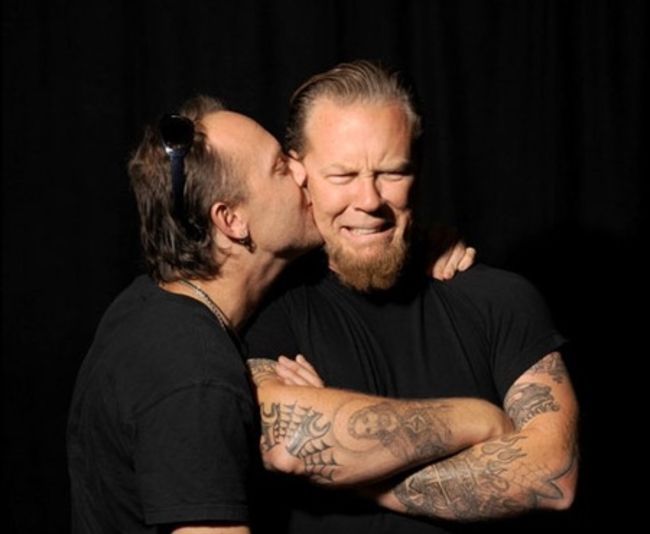 Poze Poze Metallica - lars si james, big kiss
