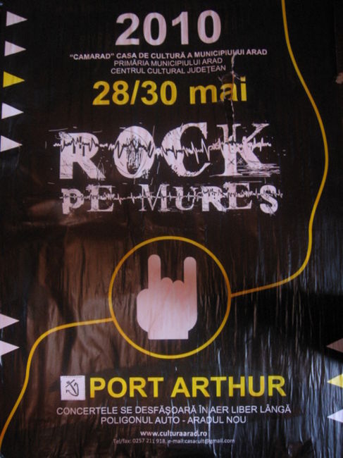 Poze Festivalul Rock Pe Mures editia 2010 (User Foto) - AFISUL CU PREZENTAREA FESTIVALULUI ROCK OE MURES,ARAD,EDITIA 2010,28-30 MAI
