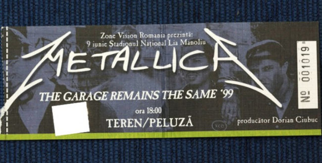Poze Poze Metallica - Metallica_1999.06.09_Bucharest, RO_Ticket