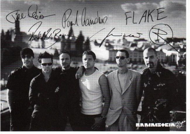 Poze Poze Rammstein - Autografe