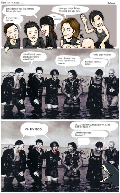 Poze Poze Rammstein - Haifisch fun cartoon