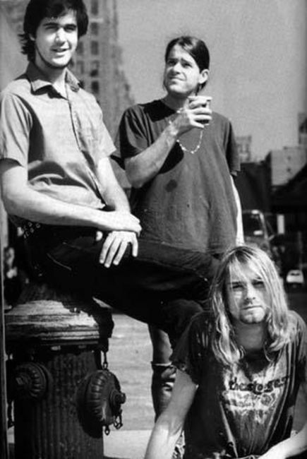 Poze Poze Kurt Cobain - Nirvana in formula cu Chad Channing(actual membru al trupei Before Cars)