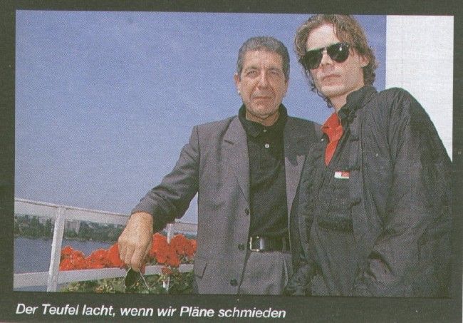 Poze Poze Leonard Cohen - Cohen & Andrew Eldritch (from The Sisters of Mercy)